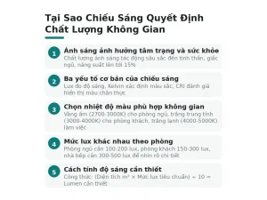 Tại Sao Chiếu Sáng Quyết Định Chất Lượng Không Gian