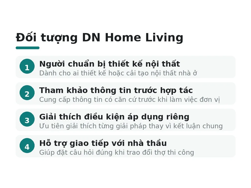Tóm lại, DN Home Living dành cho ai?
