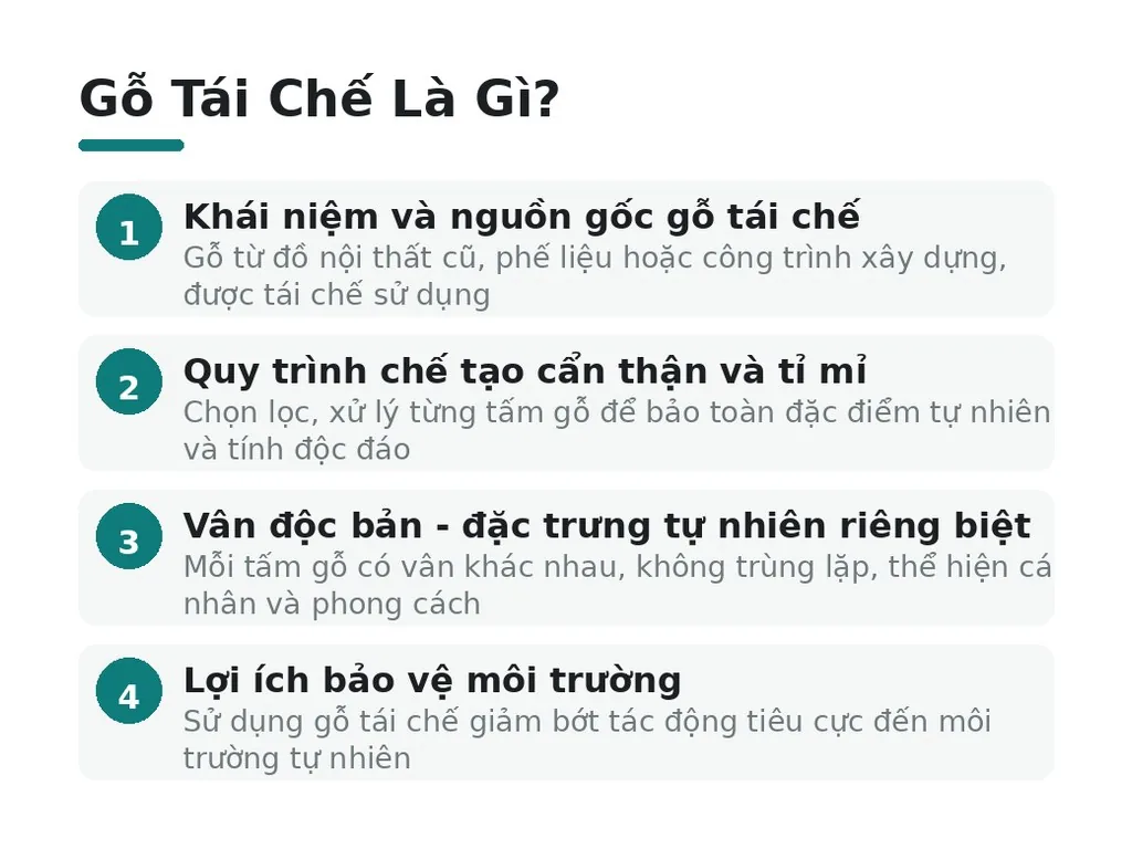Gỗ Tái Chế Là Gì?